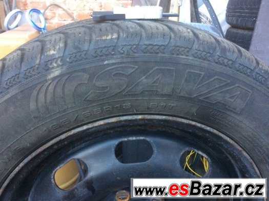 Zimní sada kol 15", 5x100, Sava Eskymo S3 195/65 R15 – fotografie 3