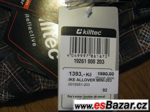Nová dětská kombinéza lyžařská killtec vel. 92 – fotografie 3