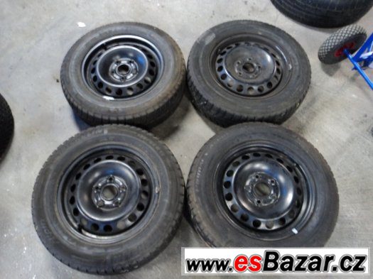 Zimní 195/65/15 5mm + disky 5x112 (ŠKODA, VW, AUDI, SEAT) – fotografie 1