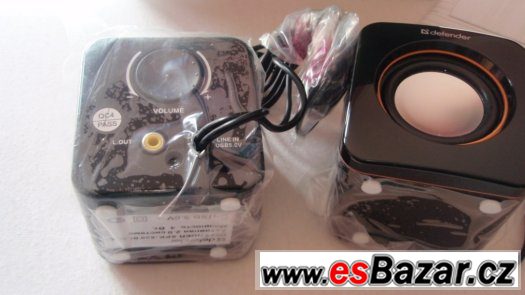 Stereo reproduktory 3,5 jack, napájení z USB, nové – fotografie 5