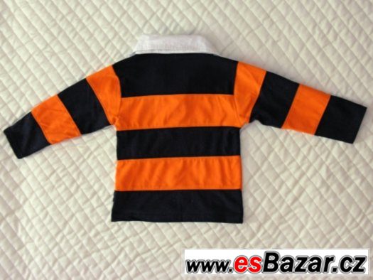 273- Ralph Lauren polotriko s dlouhým rukávem oranžovo-černé – fotografie 2