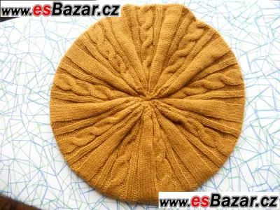 Pletený baret, nový 