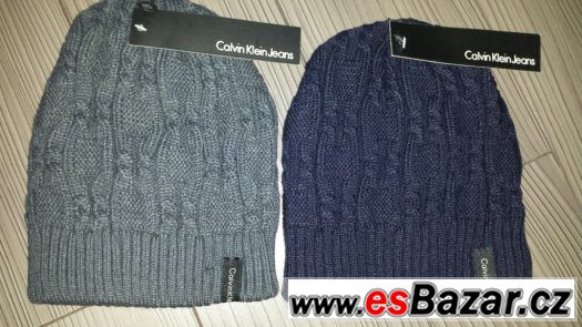 CK Calvin Klein nová čepice s bambulí – fotografie 1