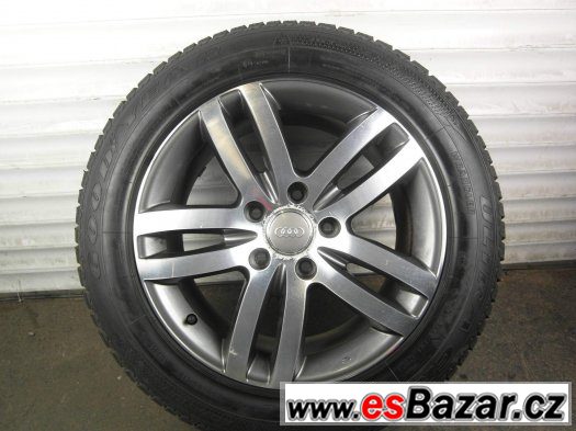 Audi Q7 - Originální 18" alu kola - 5x130 - Zimní pneu – fotografie 1