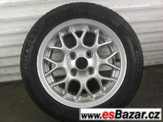 Ford Fiesta - 14" originální alu kola - 4x108 - Letní pneu – fotografie 1