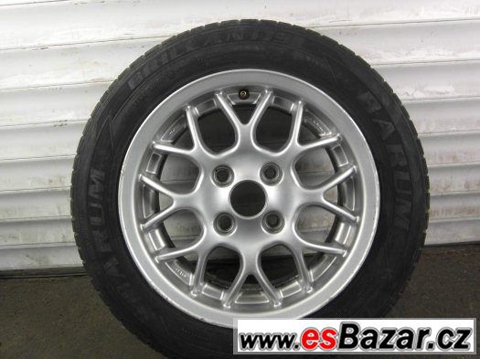 Ford Fiesta - 14" originální alu kola - 4x108 - Letní pneu – fotografie 4