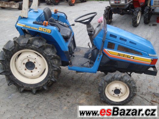 Malotraktor ISEKI TU205F 20 Hp, 4x4, diesel, tříválec – fotografie 1