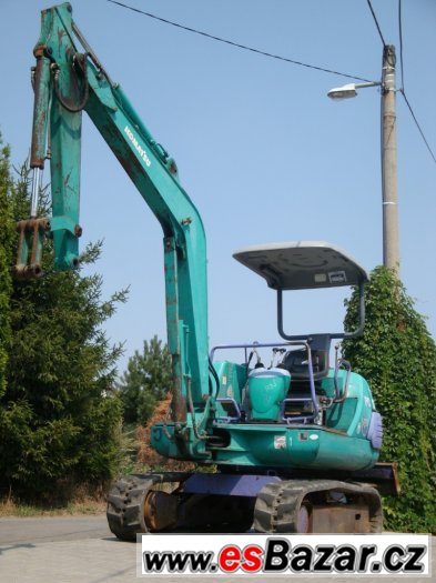 Minibagr KOMATSU PC20-7, minirýpadlo - hmotnost 2t – fotografie 1