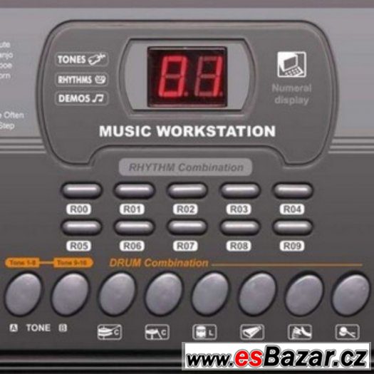 NOVÉ VELKÉ PIANO KEYBOARD-61 kláves MP3 a USB vstup+karaoke – fotografie 3