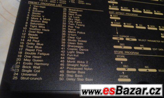 Kytarový multiefekt YAMAHA FX550 – fotografie 4