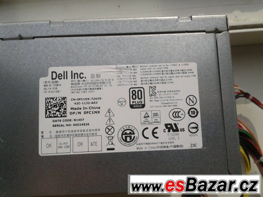zdroj Dell 270W 80+Gold – fotografie 2