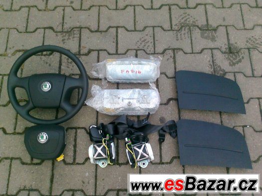 Skoda Fabia 2 Roomster Airbagova Sada Airbagy Pasy Volant – fotografie 2
