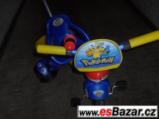 Tříkolka s vodící tyčí "POKEMON" – fotografie 2