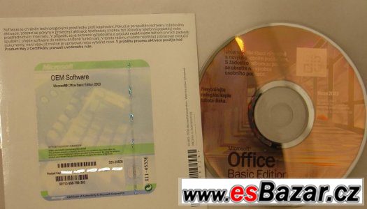 Originál MS Office 2003 Basic (Word, Excel) – fotografie 1