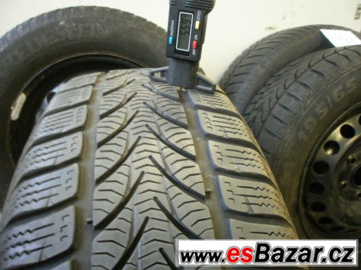 Prodám zimní sadu Škoda Octavia II,VW,Seat pneu 195/65-15 – fotografie 4