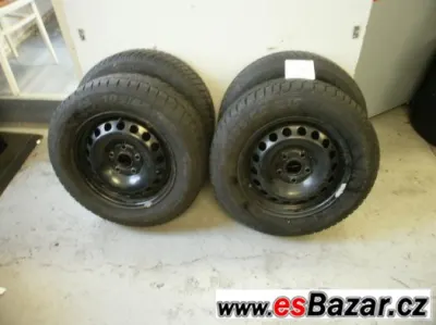 Prodám zimní sadu Škoda Octavia II,VW,Seat pneu 195/65-15