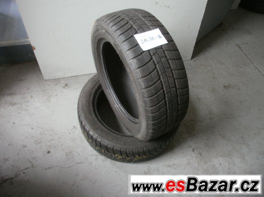 Prodám 2 x zimní pneu Michelin 215/55-16 – fotografie 1