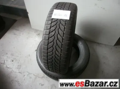 Prodám 2 x zimní pneu Bridgestone 185/65-15