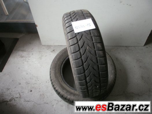 Prodám 2 x zimní pneu Platin 185/65-15 – fotografie 1