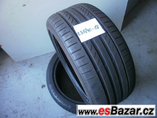 Prodám 2 x letní pneu Continetal 235/40-18 – fotografie 2