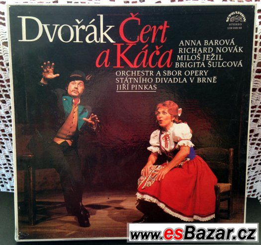 A.Dvořák - ČERT a KÁČA set na LP gramodeskách – fotografie 1