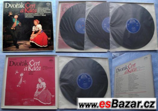 A.Dvořák - ČERT a KÁČA set na LP gramodeskách – fotografie 2