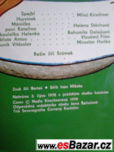 PRODÁM SBĚRATELI  LP DESKY, HURVÍNEK,RUNCAJS,KOCOUR MIKEŠ. – fotografie 2