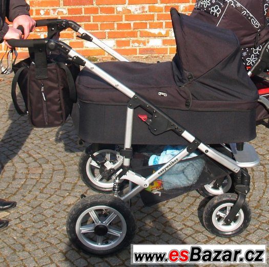 Kočárek EasyWalker Qtro černý trojkombinace – fotografie 3