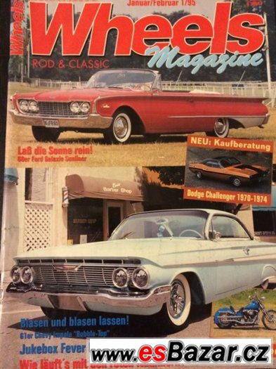 Časopis Wheels z roku 1995, Ouldtimers apod. – fotografie 1