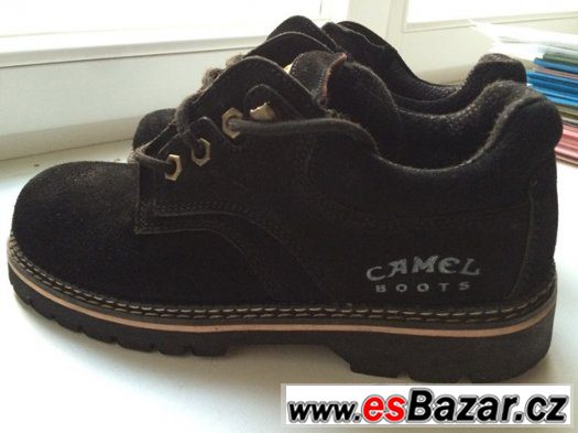 Pánské zimní boty značka Camel, černý semiš. – fotografie 1