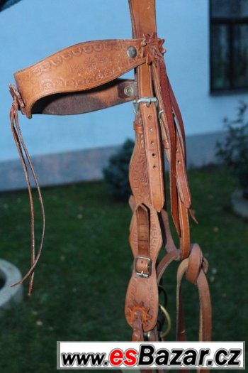 Prodám krásnou  westernovou uzdečku Full-XFull vč. otěží – fotografie 4