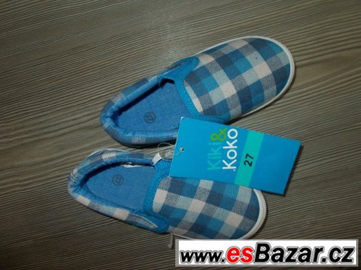Plátěnky Plátěné boty vel.27 stélka 17,5cm – fotografie 1