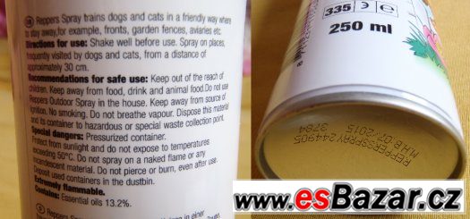 Beaphar Reppres odpuzující venkovní spray 250ml NOVÝ – fotografie 2