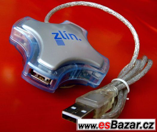 USB rozbočovač 4 porty do jednoho - USB port hub ----NOVÝ--- – fotografie 1