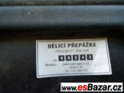 Prodám na Peugeot 206 combi přepážku – fotografie 4