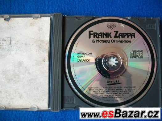 CD Frank Zappa Mothers of Invention - Live USA – fotografie 2
