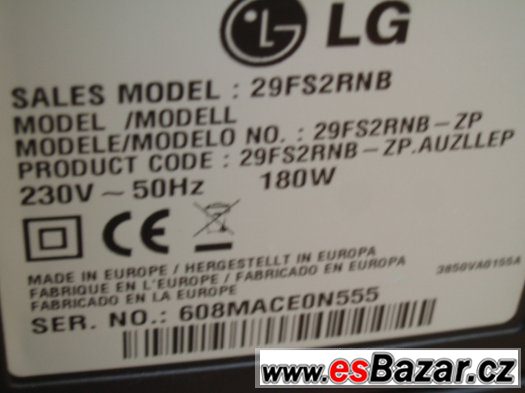Televizor CRT LG 29" 100Hz slim. Velmi dobrý stav, té – fotografie 5