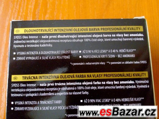 Barva Syoss oleo intense - teplý měděný. – fotografie 2