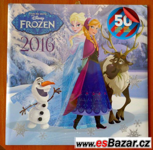 Velký nástěnný kalendář: Ledové království (Frozen) 2016 – fotografie 1