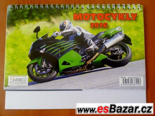 Stolní velký kalendář: Motorky 2016 – fotografie 1