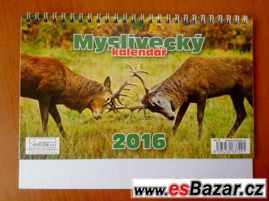 Stolní velký kalendář: Myslivecký 2016 – fotografie 1