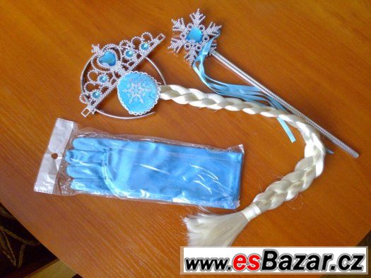 Set Ledové království (Frozen) - korunka,cop,rukavice,žezlo – fotografie 1