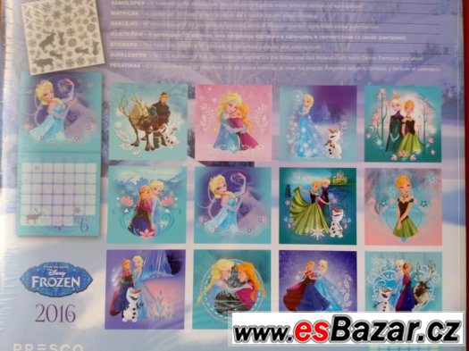Velký nástěnný kalendář: Ledové království (Frozen) 2016 – fotografie 3
