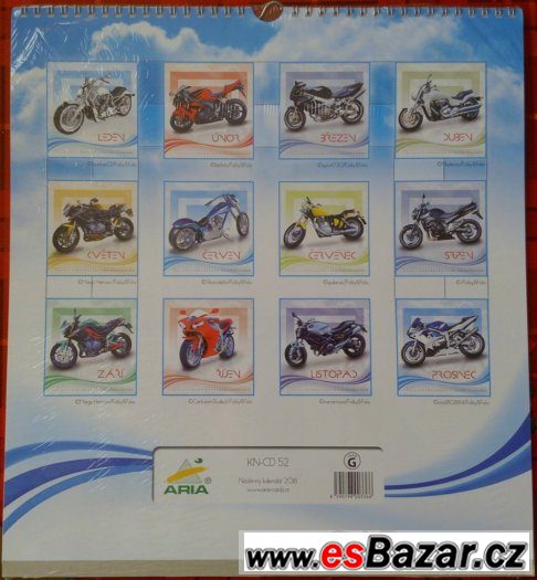 Nástěnný kalendář: Motorky 2016 - skvělý dárek – fotografie 2