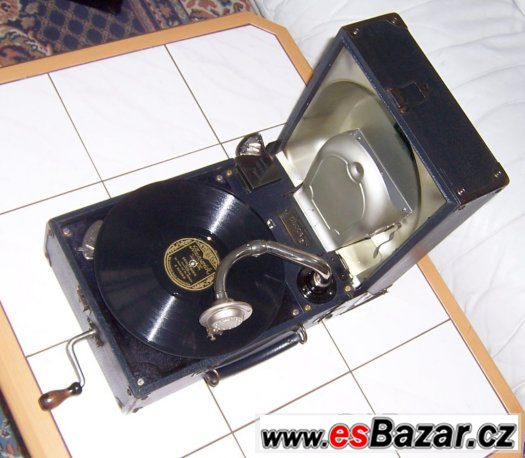 Nádherný starožitný gramofon na kliku Decca Model 44 – fotografie 2