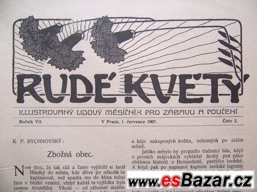 Rudé květy, kompletní ročníky 1906/1907 a 1907/1908 – fotografie 3