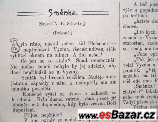 Svázaný časopis Obzor, ročník 1906 – fotografie 5