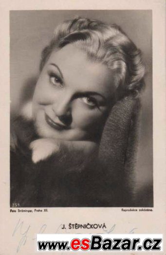 JIŘINA ŠTĚPNIČKOVÁ, fotografie s podpisem – fotografie 1