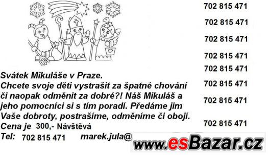 Mikuláš čert anděl jsou v Praze – fotografie 2