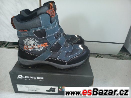 Chlapecké zimní boty ALPINEPRO vel. 35 SUPER STAV – fotografie 1